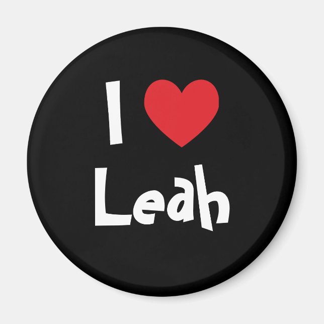 Jag älskar Leah Magnet (Framsidan)