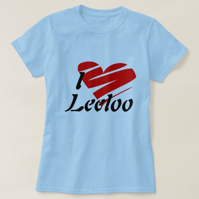 Jag älskar Leeloo, skjorta T-shirt (Design framsida)