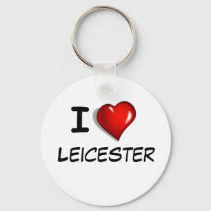 Jag älskar Leicester Nyckelring