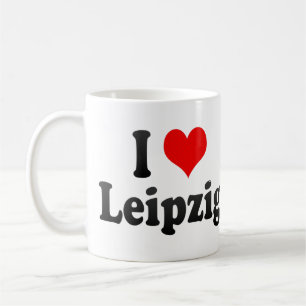 Jag älskar Leipzig, Tyskland Kaffemugg