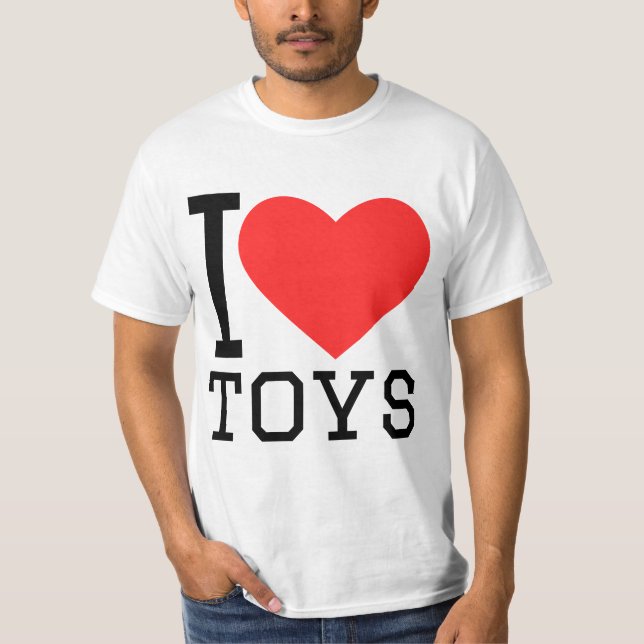 Jag älskar leksaker t shirt (Framsida)