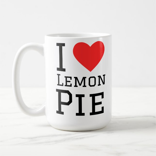 Jag älskar lemon pie kaffemugg (Vänster)