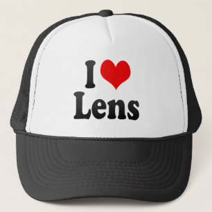 Jag älskar Lens, frankrike. J'Ai L'Amour Lens, Truckerkeps