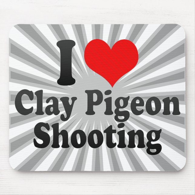 Jag älskar leraduvaskytte musmatta (Framsidan)