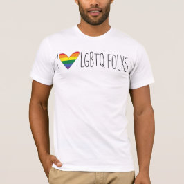 Jag älskar LGBTQ - fundament för Los Sueños Tee Shirt