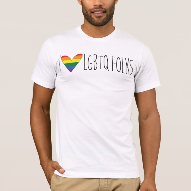 Jag älskar LGBTQ - fundament för Los Sueños Tröja (Framsida)