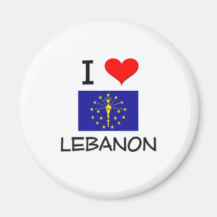 Jag älskar LIBANON Indiana Magnet