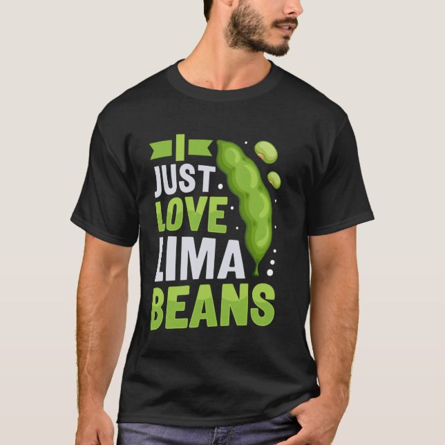 Jag älskar limabönor t shirt (Framsida)