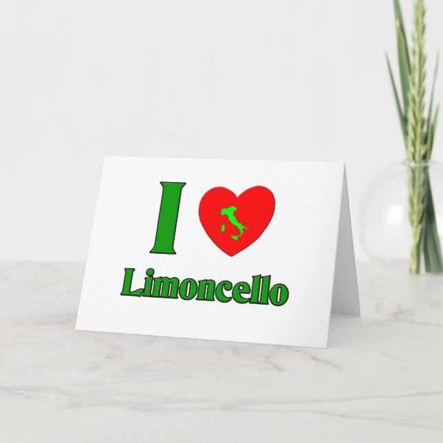 Jag älskar Limoncello Helgkort (Framsida)