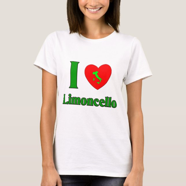 Jag älskar Limoncello T Shirt (Framsida)