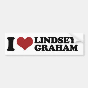 Jag älskar Lindsey rikliga Graham - .png Bildekal