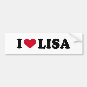 JAG ÄLSKAR LISA BILDEKAL