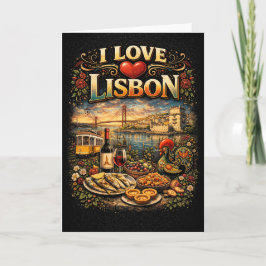 Jag älskar Lissabon Helgkort