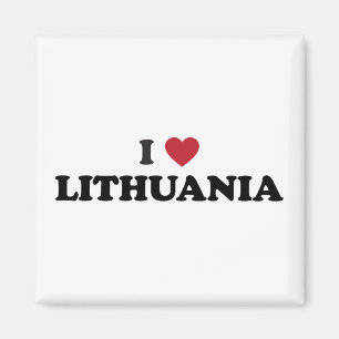 Jag älskar Litauen Magnet