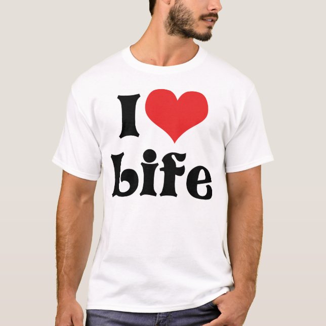 Jag älskar livet T-Shirt (Framsida)
