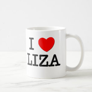 Jag älskar lizaen kaffemugg