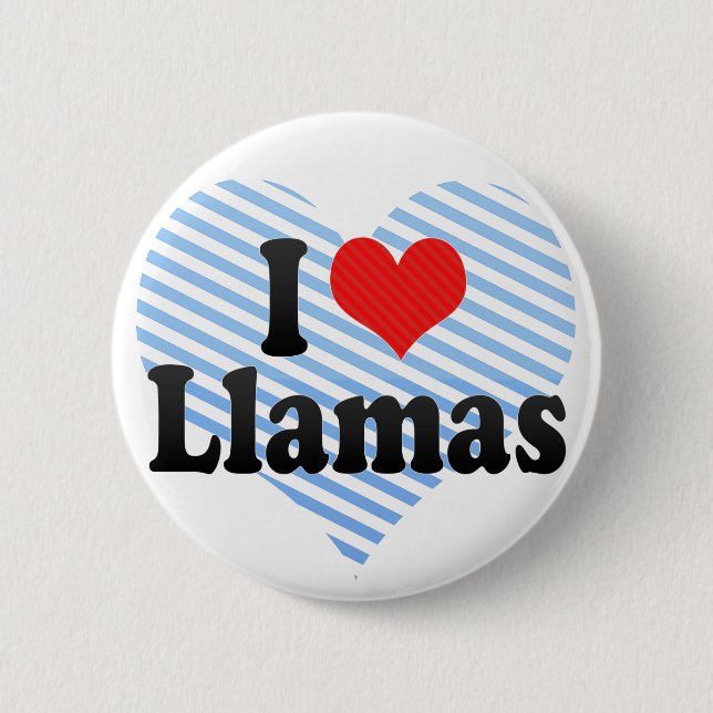 Jag älskar Llamas Knapp (Framsida)