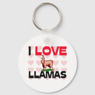Jag älskar Llamas Nyckelring