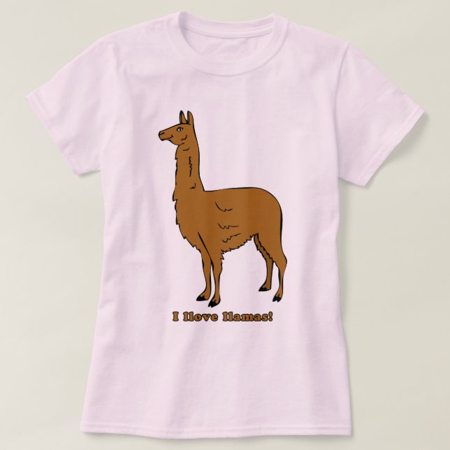 Jag älskar Llamas! Tröja (Design framsida)