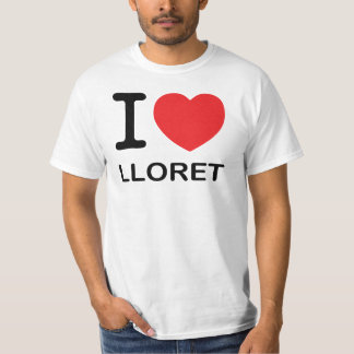 Jag älskar Lloret - grundläggande T-tröja Tee Shirt