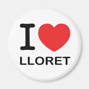 Jag älskar Lloret - magnet
