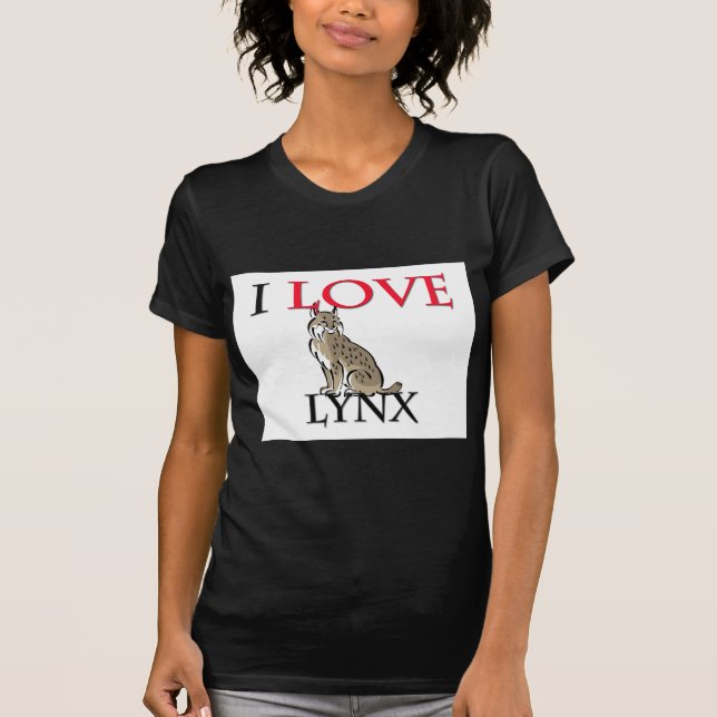 Jag älskar lodjuret t-shirt (Framsida)