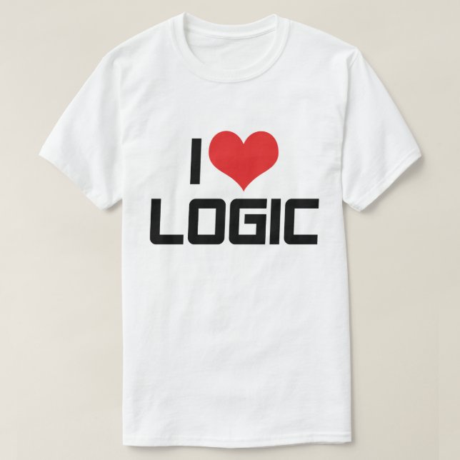 Jag älskar logik T-shirt (Design framsida)