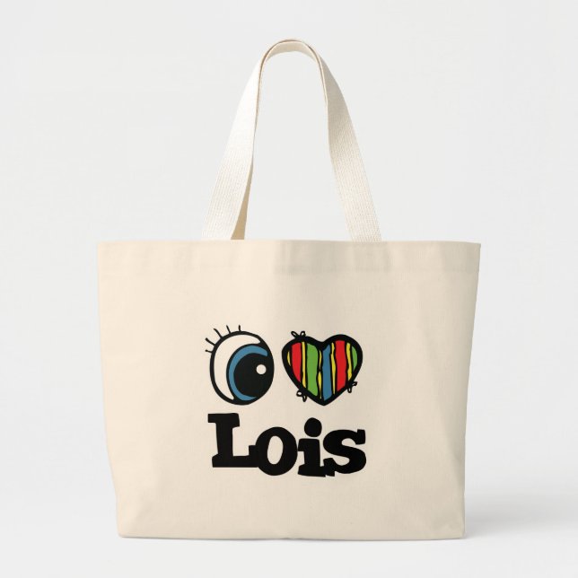 Jag älskar Lois Jumbo Tygkasse (Framsidan)