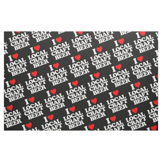 JAG ÄLSKAR LOKALHANTVERKÖL TYG (Fat Quarter)