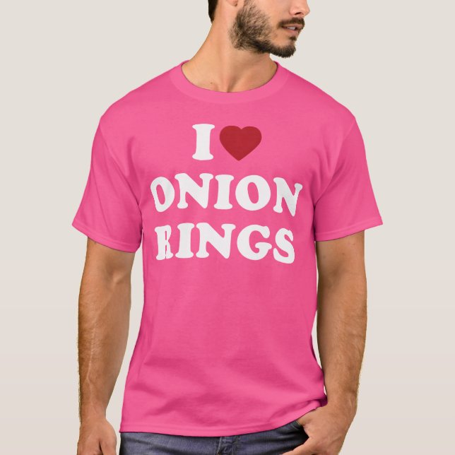 Jag älskar lökringar t shirt (Framsida)