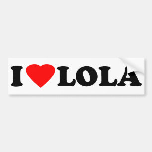 Jag älskar Lola Bildekal