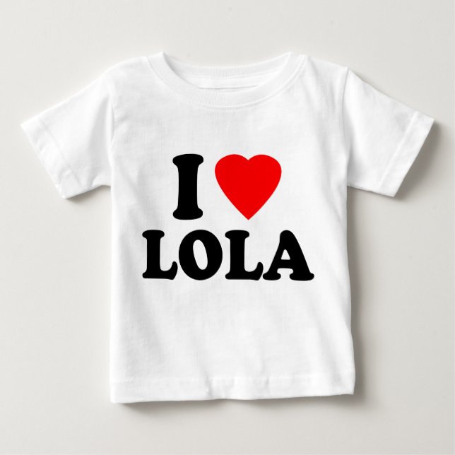Jag älskar Lola T-shirt (Framsida)