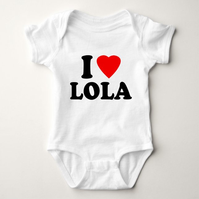 Jag älskar Lola T-shirt (Framsida)