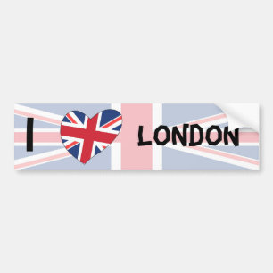 Jag älskar London Bildekal