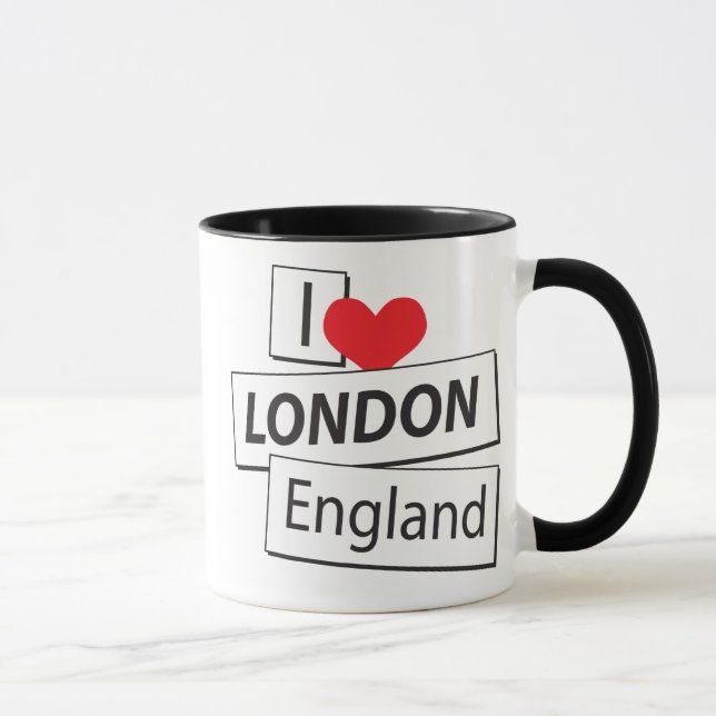 Jag älskar London England Mugg (Höger)