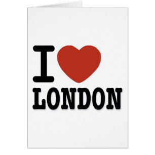 JAG ÄLSKAR LONDON HÄLSNINGSKORT