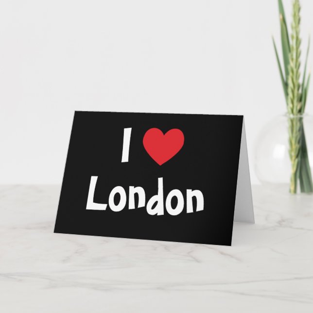 Jag älskar London Kort (Framsida)