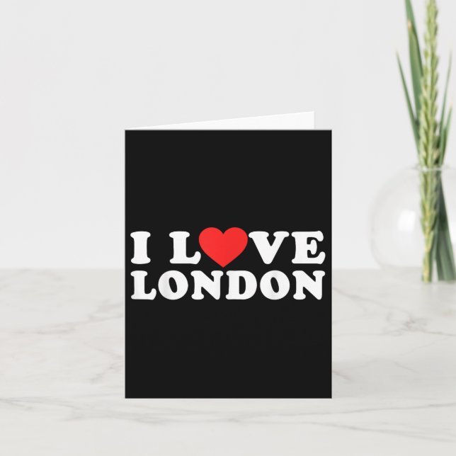 Jag älskar London  Kort (Framsida)