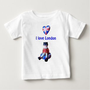Jag älskar London, långärmadbebist-skjorta Tee