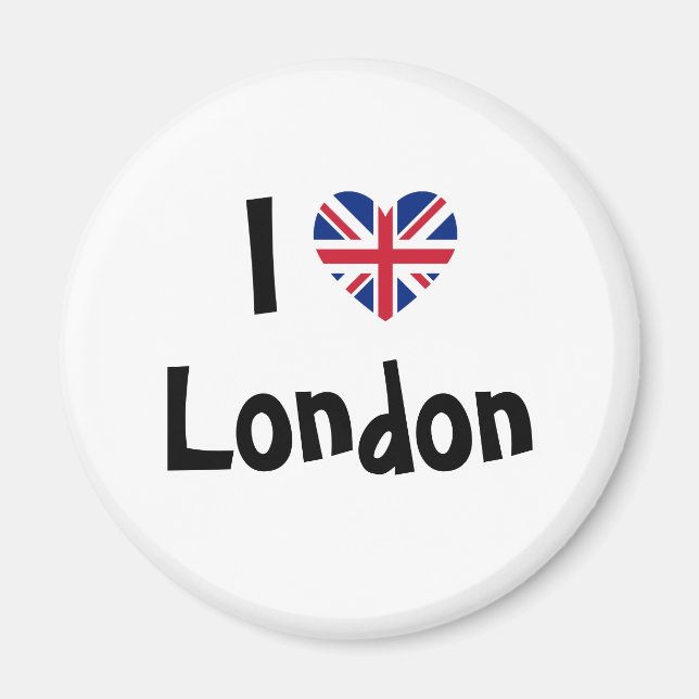 Jag älskar London Magnet (Framsidan)
