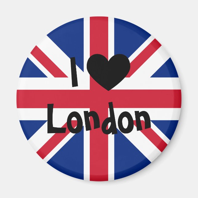 Jag älskar London Magnet (Framsidan)