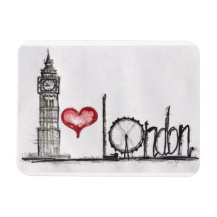 Jag älskar London Magnet