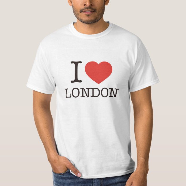 Jag älskar London - överträffa T-shirt (Framsida)
