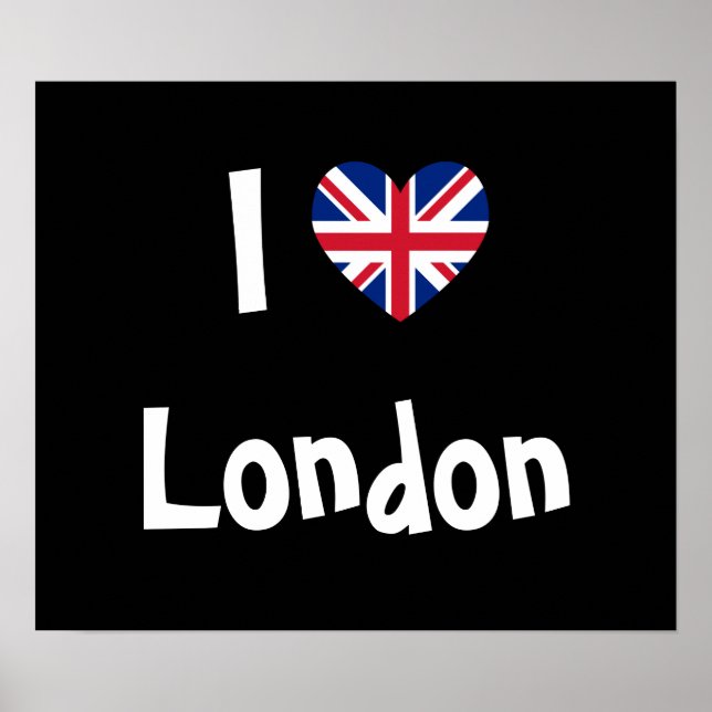 Jag älskar London Poster (Framsidan)
