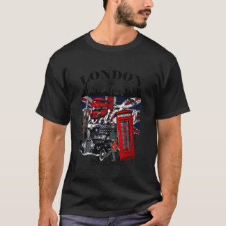 Jag älskar London Storbritannien Flagga med London T Shirt