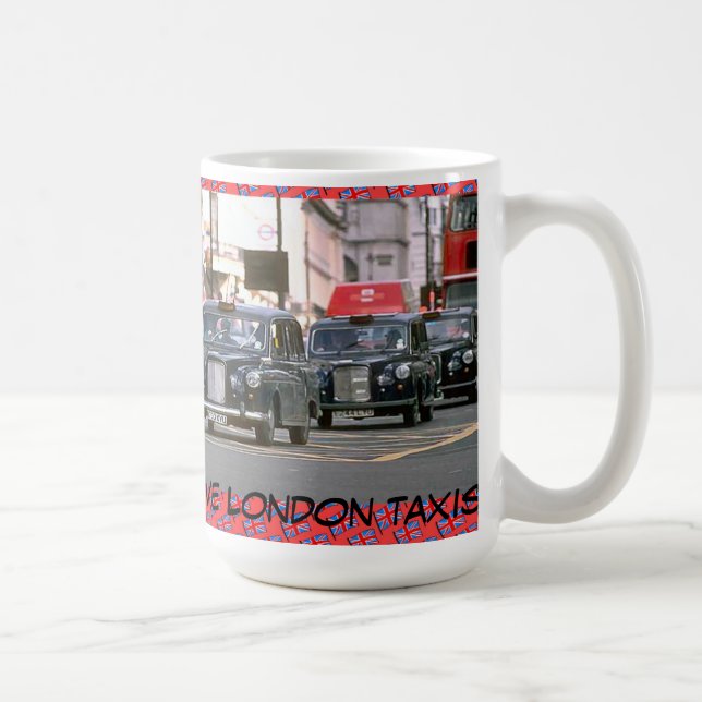 Jag älskar London taxiar Kaffemugg (Höger)