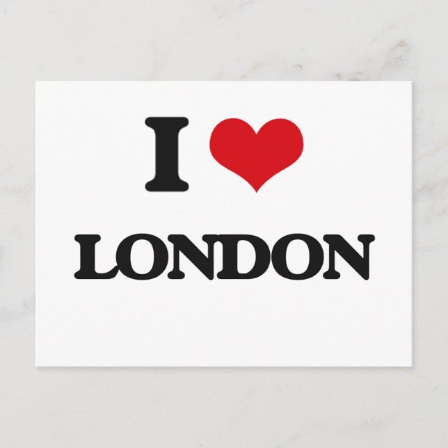 Jag älskar London Vykort (Framsida)