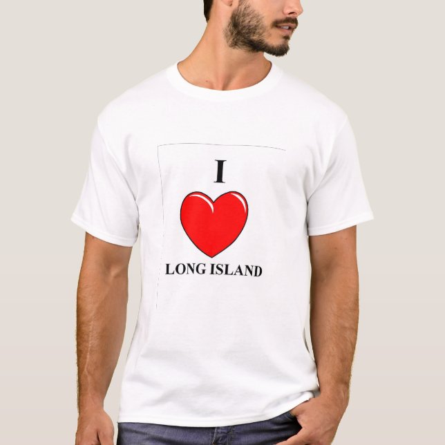 Jag älskar Long Islandet T Shirt (Framsida)