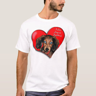 Jag älskar Longcoat taxar T Shirt