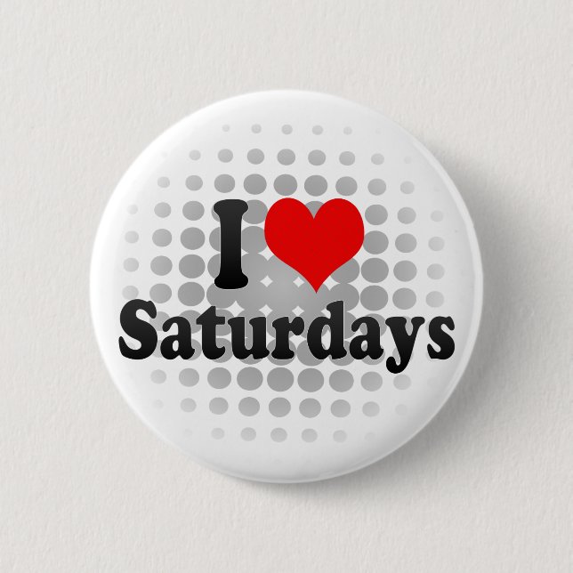 Jag älskar lördagar knapp (Framsida)